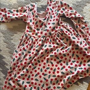 Hanna Andersson Festive Red and Green Dress